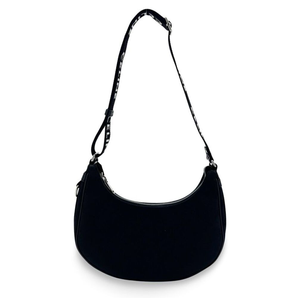 Celine Ava Triomphe Coated Canvas Black Textile Handbag